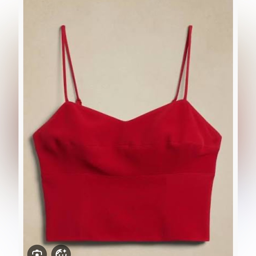 Banana Republic Red Betti Corset Cami Zipper Back | 8Tall